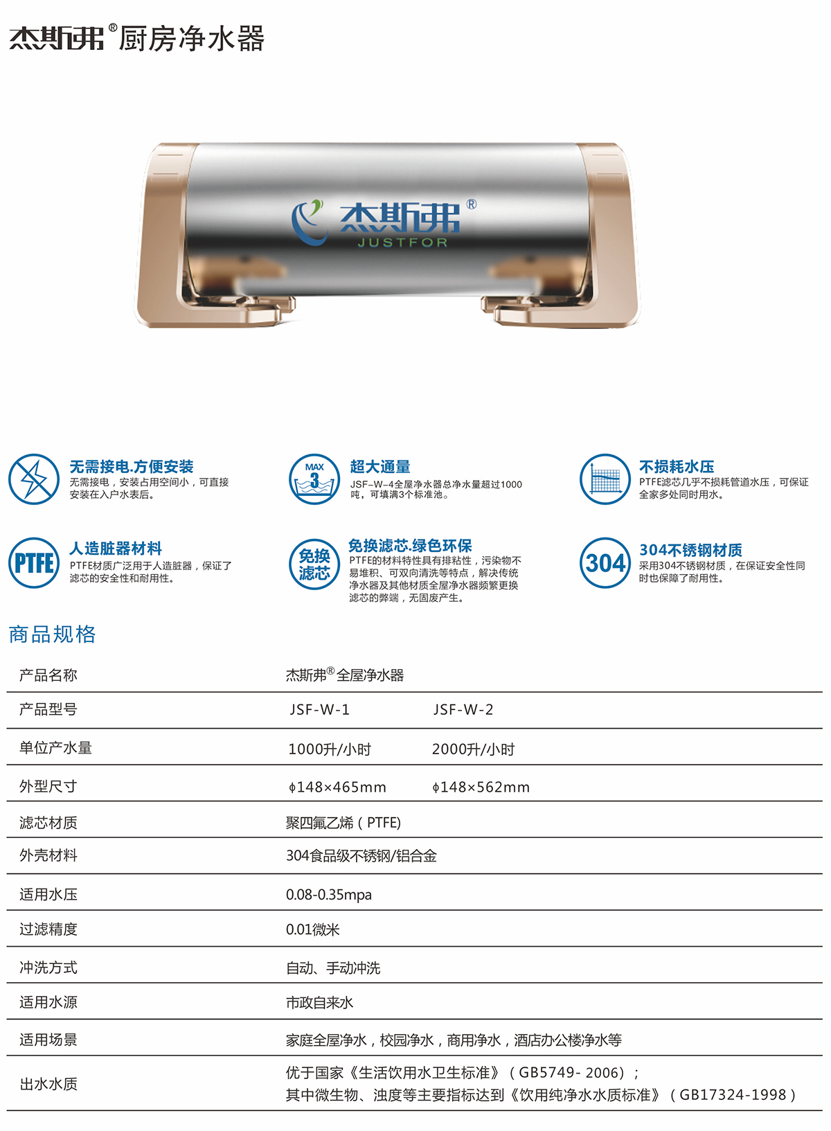 杰斯弗熱水凈水器（JSF-W-1、JSF-W-2）-1